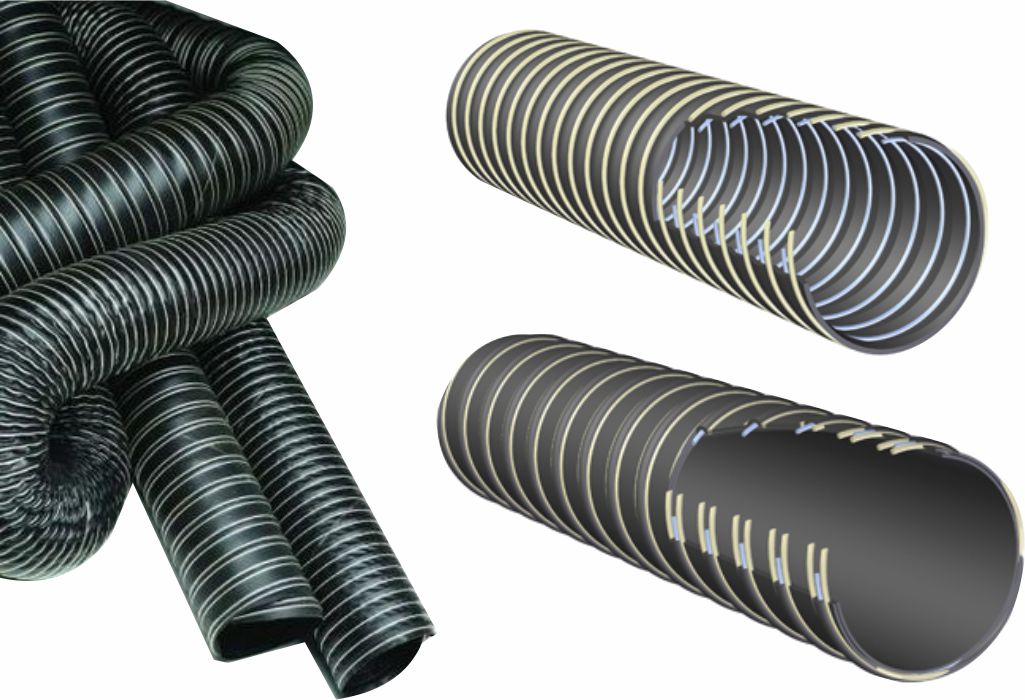 BLACK 1,3-1,5 Flexible neoprene hoses for air and gas